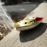 Tin toy candle boat Speedy G red pop pop tin boat rattle boat