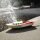 Tin toy candle boat Speedy G orange pop tin boat rattle boat
