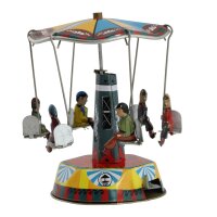 Tin toy carousel Swing model 02 small funfair tin carousel