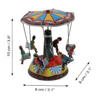 Tin toy carousel Swing model 02 small funfair tin carousel