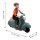 Blechspielzeug Scooter Girl Mädchen auf Motorroller Roller