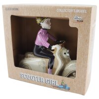 Blechspielzeug Scooter Girl rosa Mädchen auf Motorroller Roller