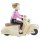 Blechspielzeug Scooter Girl rosa Mädchen auf Motorroller Roller