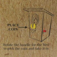 Bird money box savings box money box tin money pot