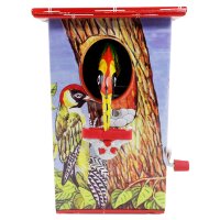 Bird money box savings box money box tin money pot Model 02 Woodpecker