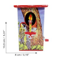 Bird money box savings box money box tin money pot Model 02 Woodpecker