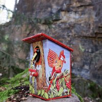 Bird money box savings box money box tin money pot Model 02 Woodpecker