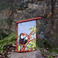 Bird money box savings box money box tin money pot Model 02 Woodpecker