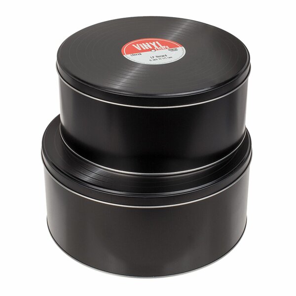 Tin can disc Vinyl round metal box biscuit box sheet metal box storage