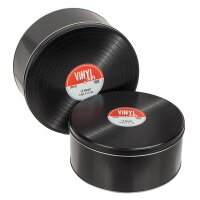 Blechdose Schallplatte Vinyl runde Metall-Dose Keksdose...