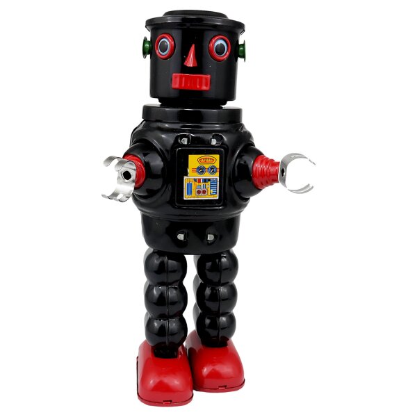 Roboter Mechanical Roby Robot schwarz Blechroboter