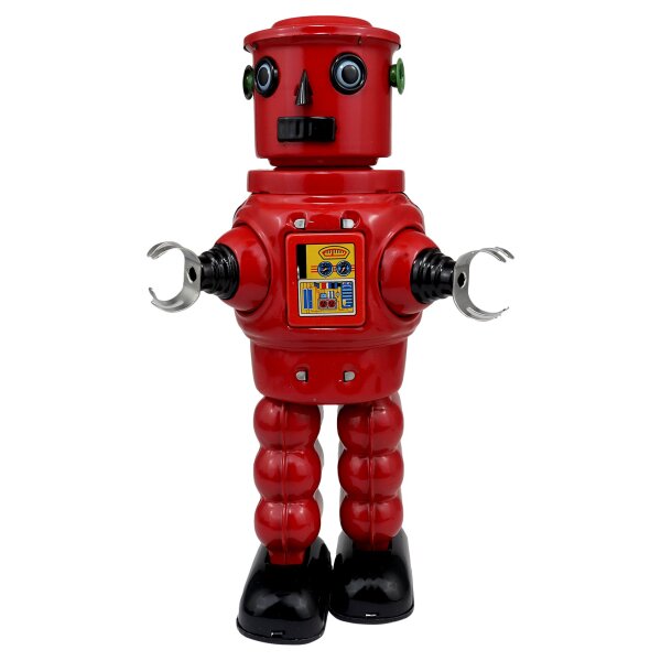 Roboter Mechanical Roby Robot rot Blechroboter