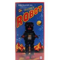 Roboter Mechanical Roby Robot rot Blechroboter