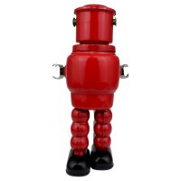 Roboter Mechanical Roby Robot rot Blechroboter