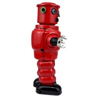 Roboter Mechanical Roby Robot rot Blechroboter