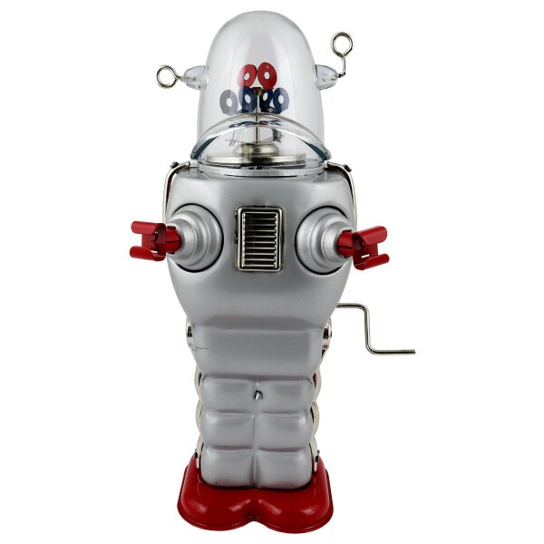 Robot Tin Toy Robot Space Trooper silver