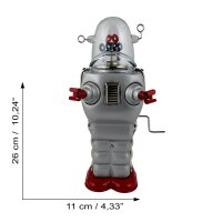 Robot Tin Toy Robot Space Trooper silver