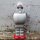 Robot Tin Toy Robot Space Trooper silver