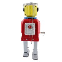 Robot Mr. Robot the mechanical brain tin robot red