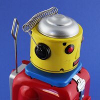 Robot Mr. Robot the mechanical brain tin robot red