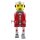 Robot Mr. Robot the mechanical brain tin robot red