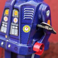 Robot Space Robot medium-sized tin robot