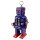 Roboter Space Robot mittelgroß blau Blechroboter