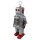 Roboter Space Robot mittelgroß grau Blechroboter