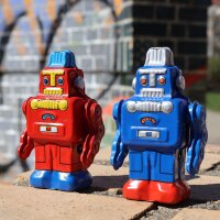 Roboter kleiner Roboter Blechroboter