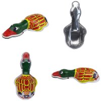 Blechspielzeug Knack Ente Klicker Blechtier Blechente