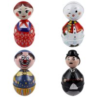 Blechspielzeug Stehaufmännchen Figur Wackelfigur