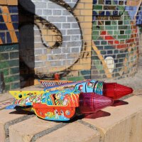 Space Blechspielzeug Rakete Raumschiff Blechrakete