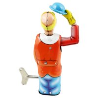 Tin toy collectable toys clown Jonny circus figure hat sheet metal clown