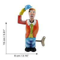 Tin toy collectable toys clown Jonny circus figure hat sheet metal clown