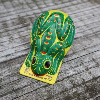 Blechspielzeug Knack Frosch groß Klicker Knacktier Blechtier Blechfrosch
