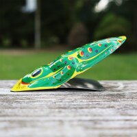 Blechspielzeug Knack Frosch groß Klicker Knacktier Blechtier Blechfrosch