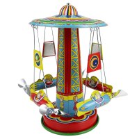 Tin toys carousel with rockets Rocket Ride rocket carousel