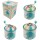 Tin toy farm animals music spinning can music box barrel organ tin box