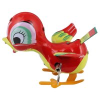 Blechspielzeug Ente rot Aufziehente Wasservogel Blechente