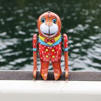 Blechspielzeug Affe Zirkusaffe Aufziehaffe Blechaffe
