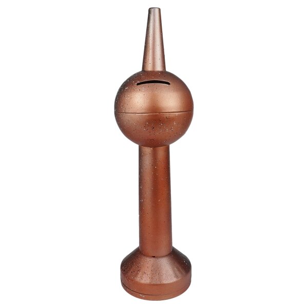Tin money box TV tower Berlin model 14 money box shiny copper