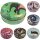 Tin box round casket can Sara Miller design tin can