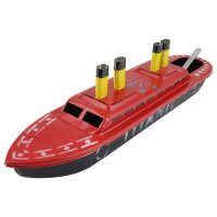 Tin toy boat Titanic candle boat hand-painted Pop Pop tin...