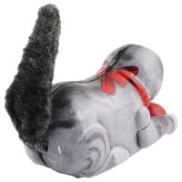 Blechspielzeug Katze grau mit Ball Rolling Cat Kätzchen Blechkatze