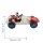 Blechspielzeug Oldtimer Racer grau rot Vintage Rennauto Auto Blechauto