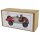 Blechspielzeug Oldtimer Racer grau rot Vintage Rennauto Auto Blechauto