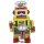 Roboter Roboter mit Trommel gelb Blechroboter