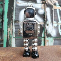 Robot - Tin Toy Robot - High Wheel Robot - silver