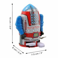 Robot - Tin Toy Robot - Mr. Atomic - silver