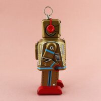 Robot - Tin Toy Robot - Space Robot - brown